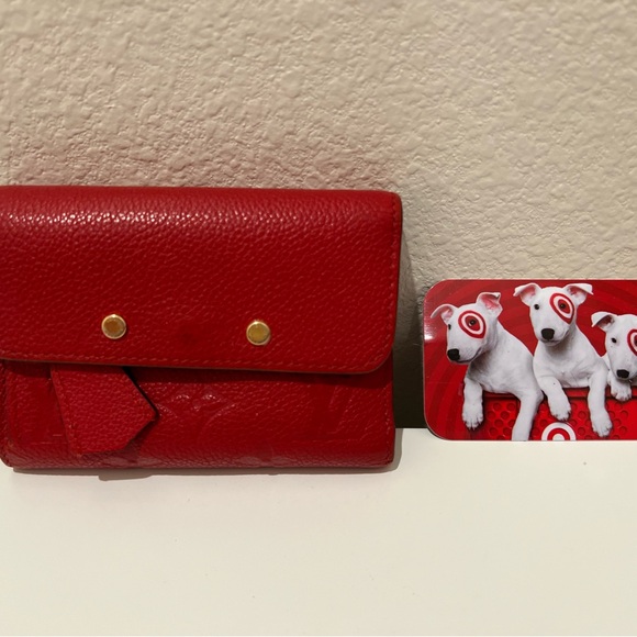 Louis Vuitton Monogram Empreinte Wallet in Pomme Red - Picture 12 of 12